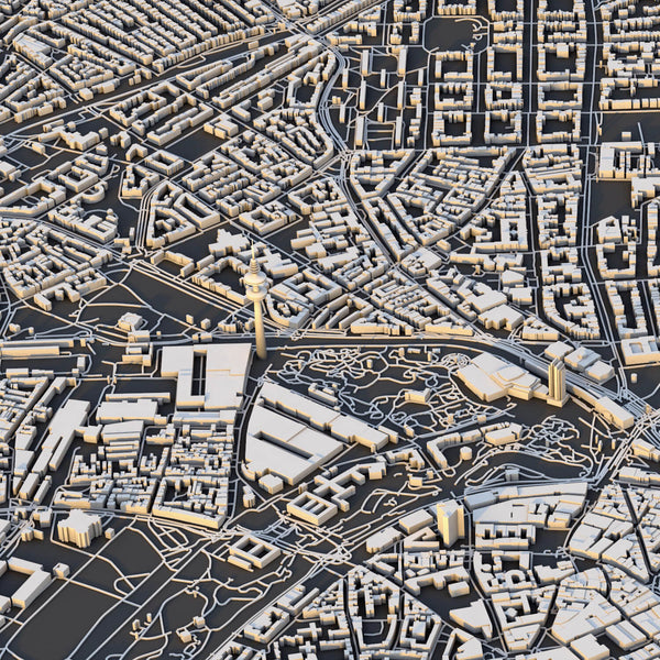 Hamburg City Map - Luis Dilger