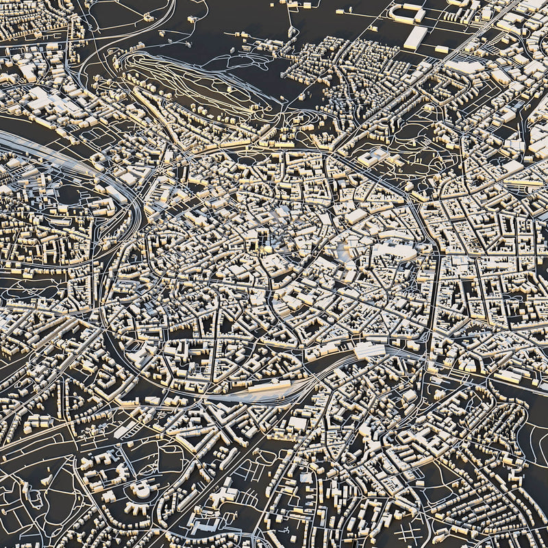 Aachen City Map - Luis Dilger