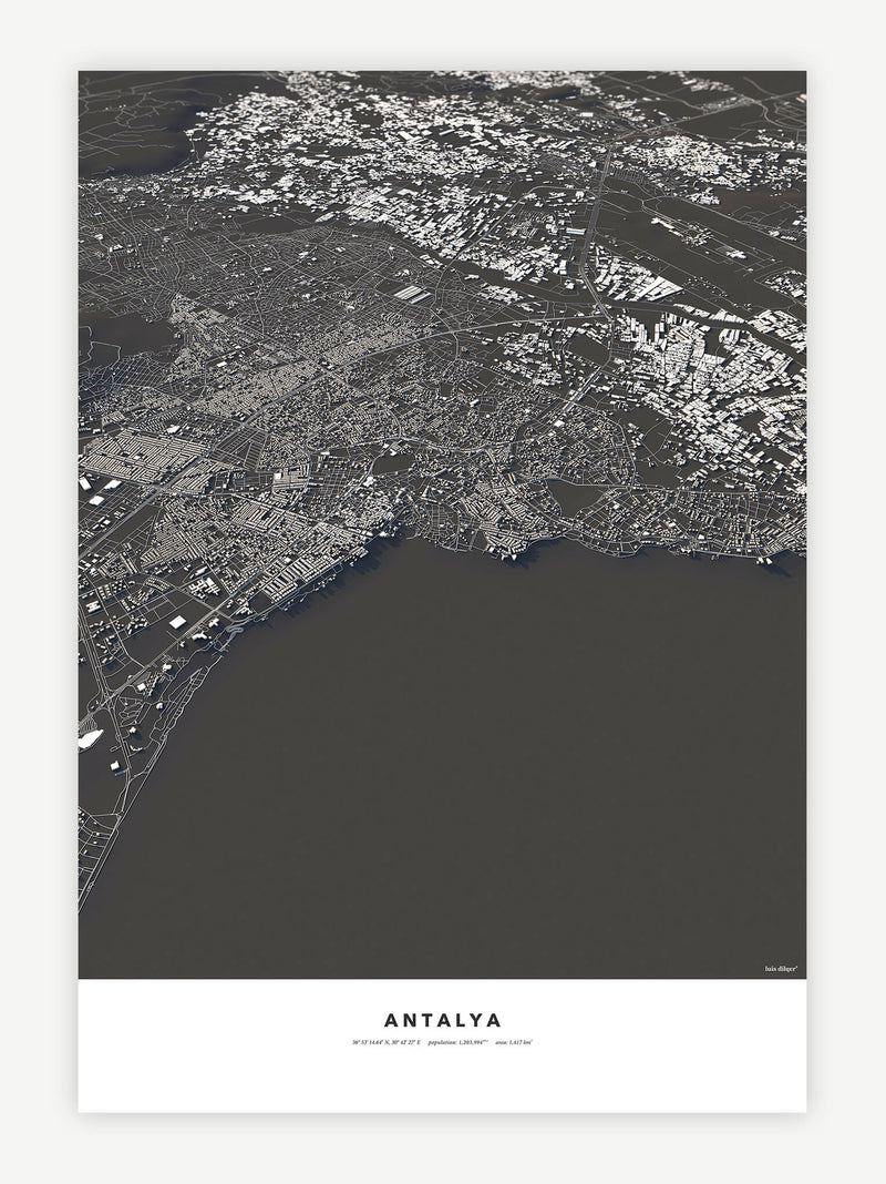 Antalya City Map - Luis Dilger