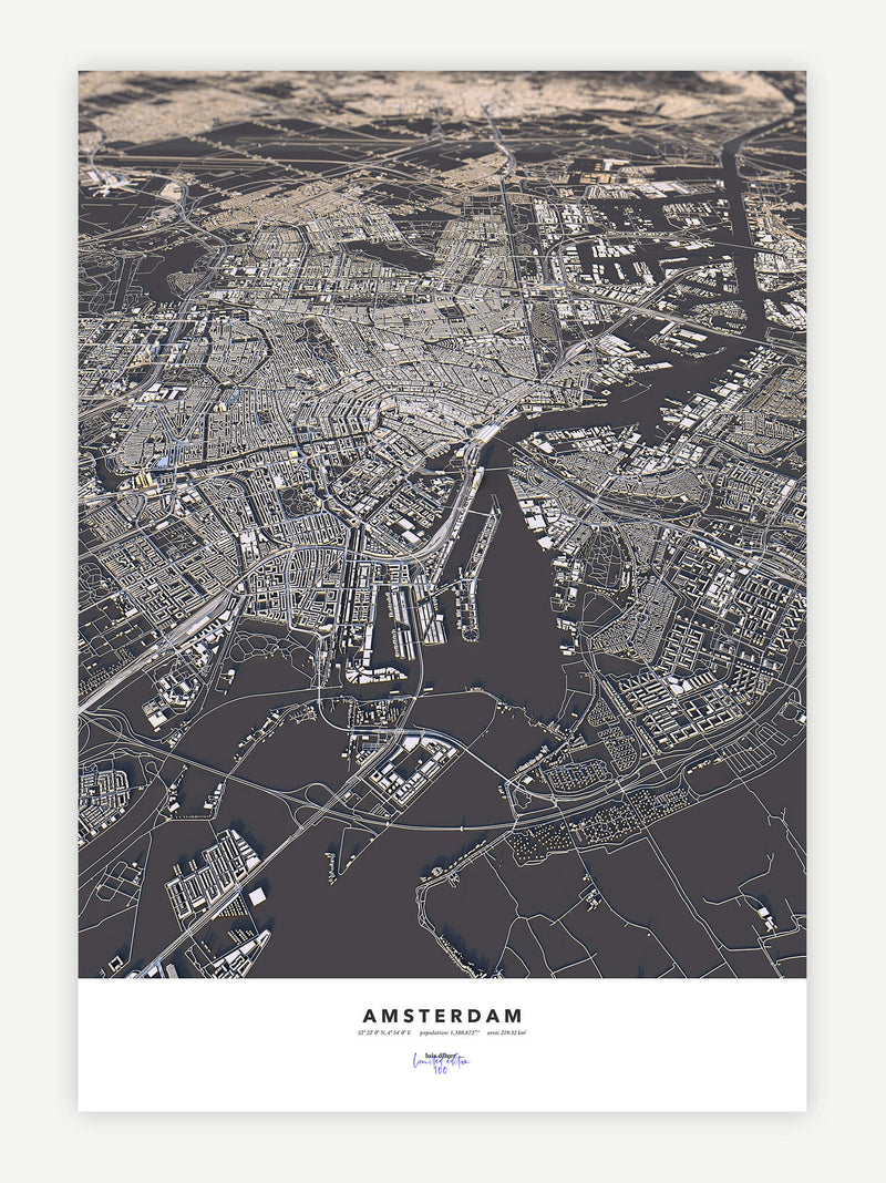 Amsterdam City Map - Luis Dilger