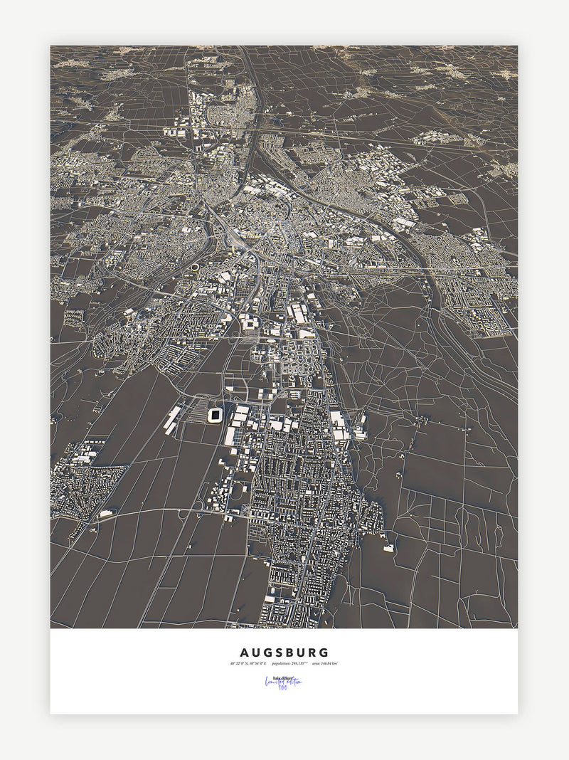 Augsburg City Map - Luis Dilger