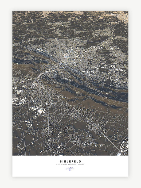 Bielefeld City Map - Luis Dilger