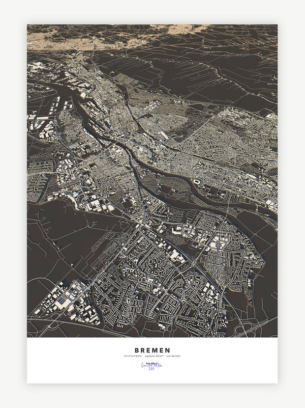 Bremen City Map - Luis Dilger