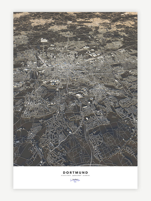 Dortmund City Map - Luis Dilger