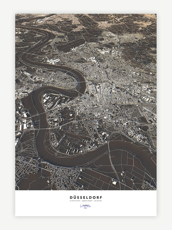 Düsseldorf City Map - Luis Dilger