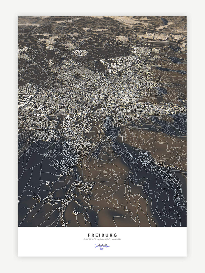 Freiburg City Map - Luis Dilger
