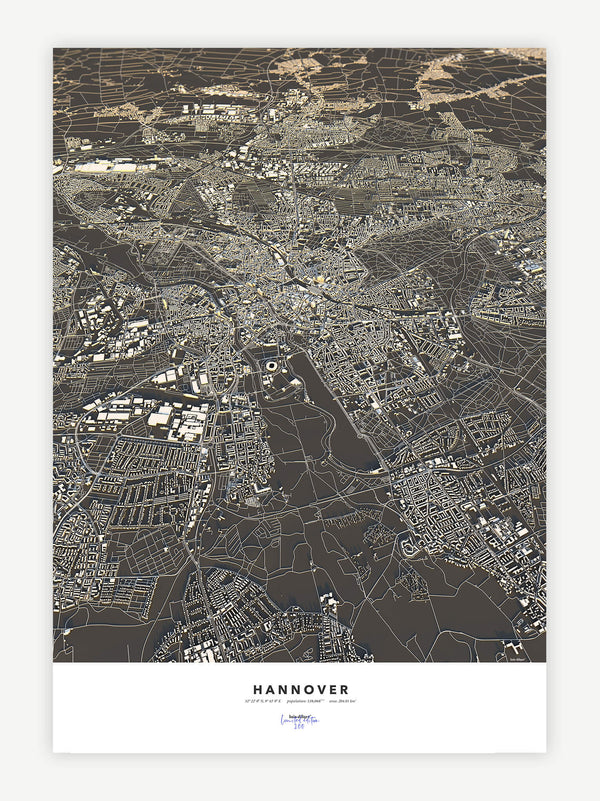 Hannover City Map - Luis Dilger