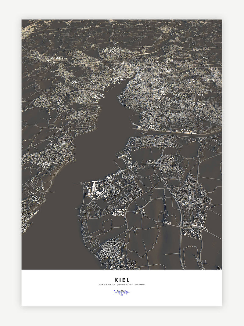 Kiel City Map - Luis Dilger