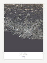 Lausanne City Map - Luis Dilger