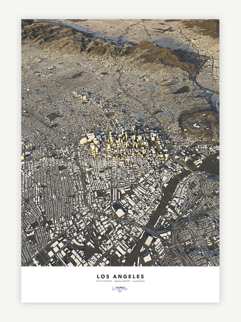 Los Angeles City Map - Luis Dilger