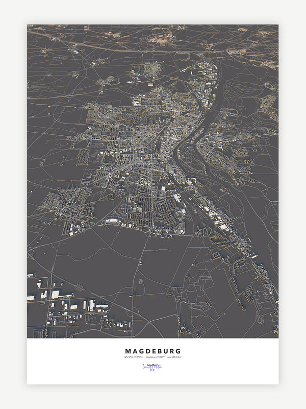Magdeburg City Map - Luis Dilger
