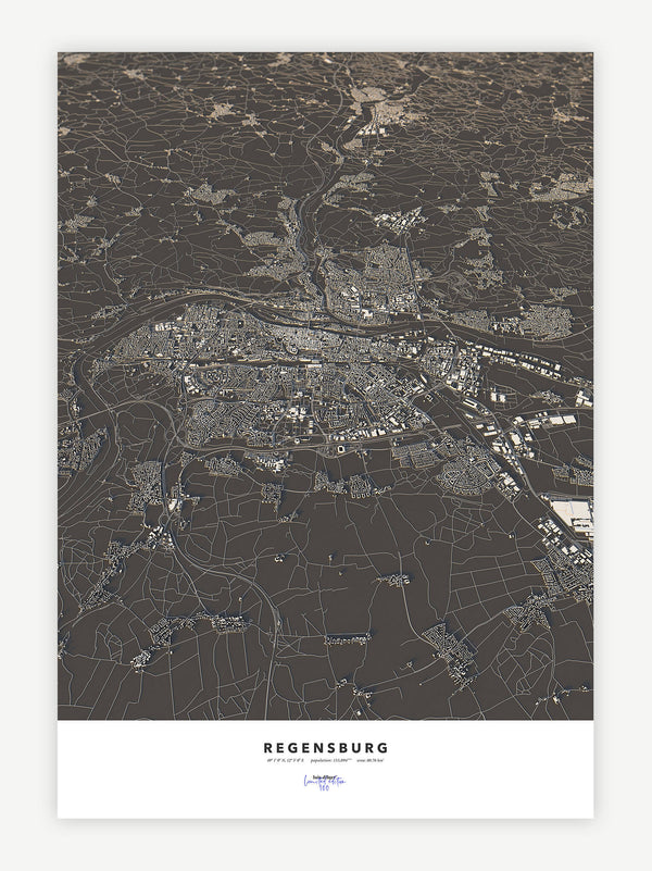 Regensburg City Map - Luis Dilger