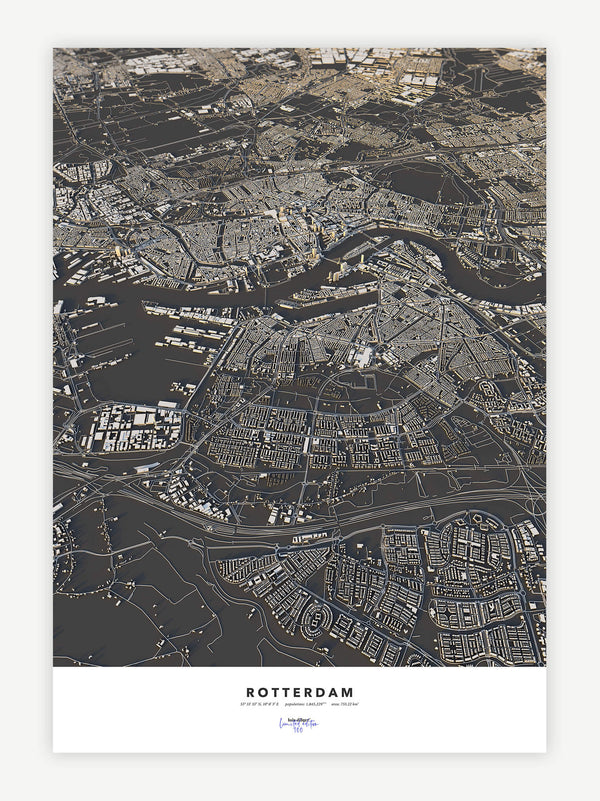 Rotterdam City Map - Luis Dilger