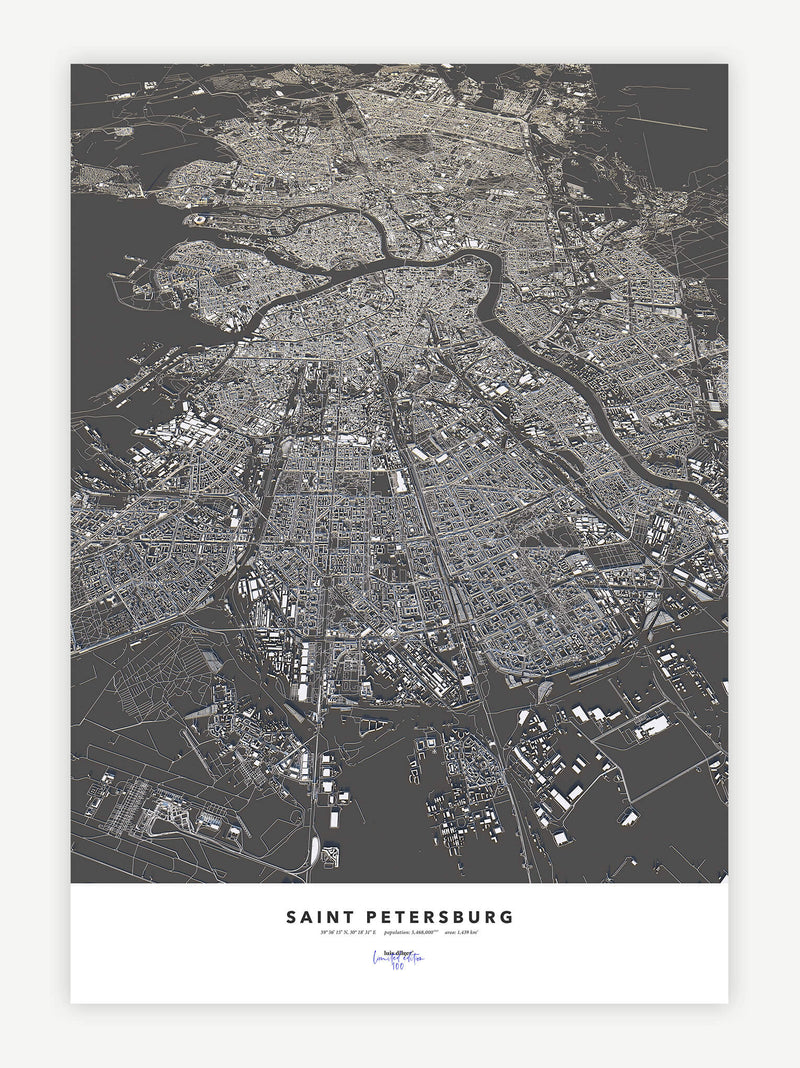 Saint Petersburg City Map - Luis Dilger