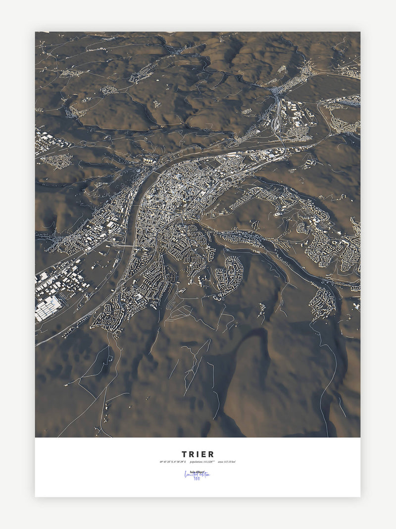 Trier City Map - Luis Dilger