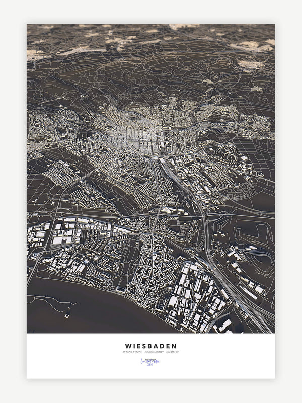Wiesbaden City Map - Luis Dilger