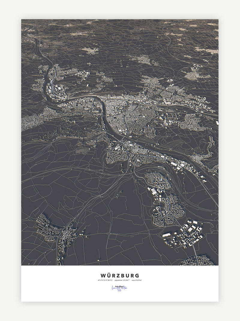 Würzburg City Map - Luis Dilger