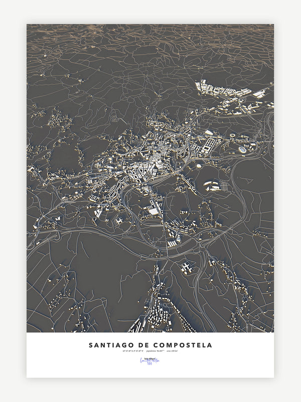 Santiago de Compostela City Map