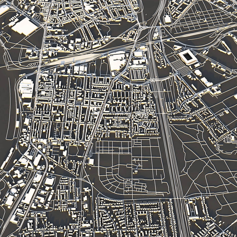 Duisburg City Map - Luis Dilger