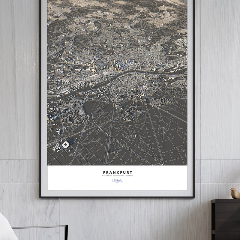 Frankfurt City Map - Luis Dilger