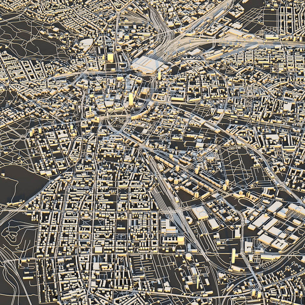 Leipzig City Map - Luis Dilger