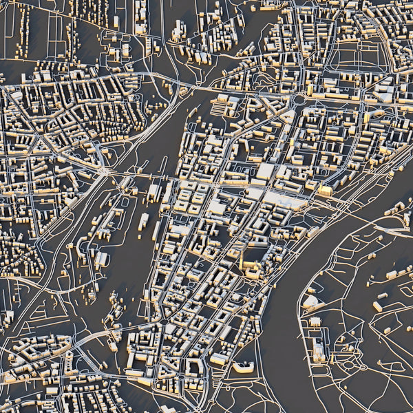 Magdeburg City Map - Luis Dilger