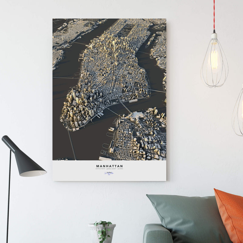 Manhattan City Map II - Luis Dilger