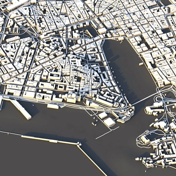 Marseille City Map - Luis Dilger