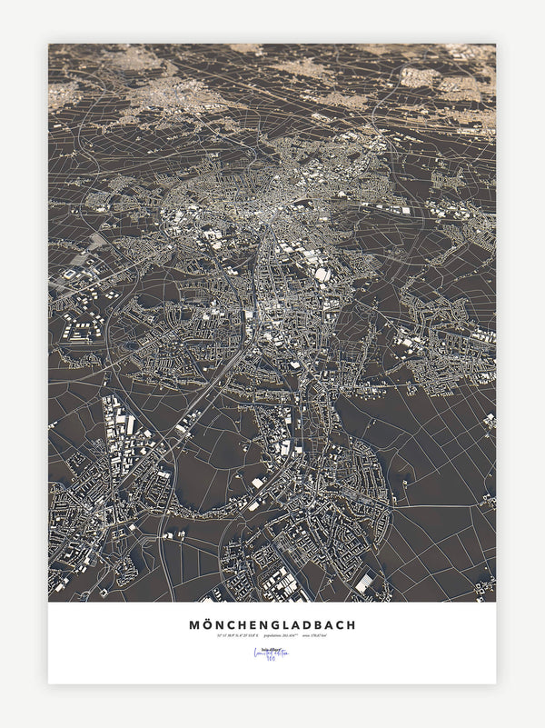 Mönchengladbach City Map - Luis Dilger