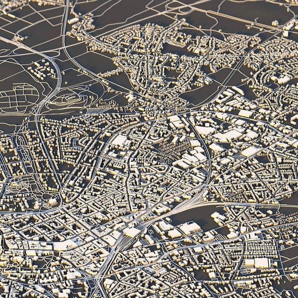 Mönchengladbach City Map - Luis Dilger