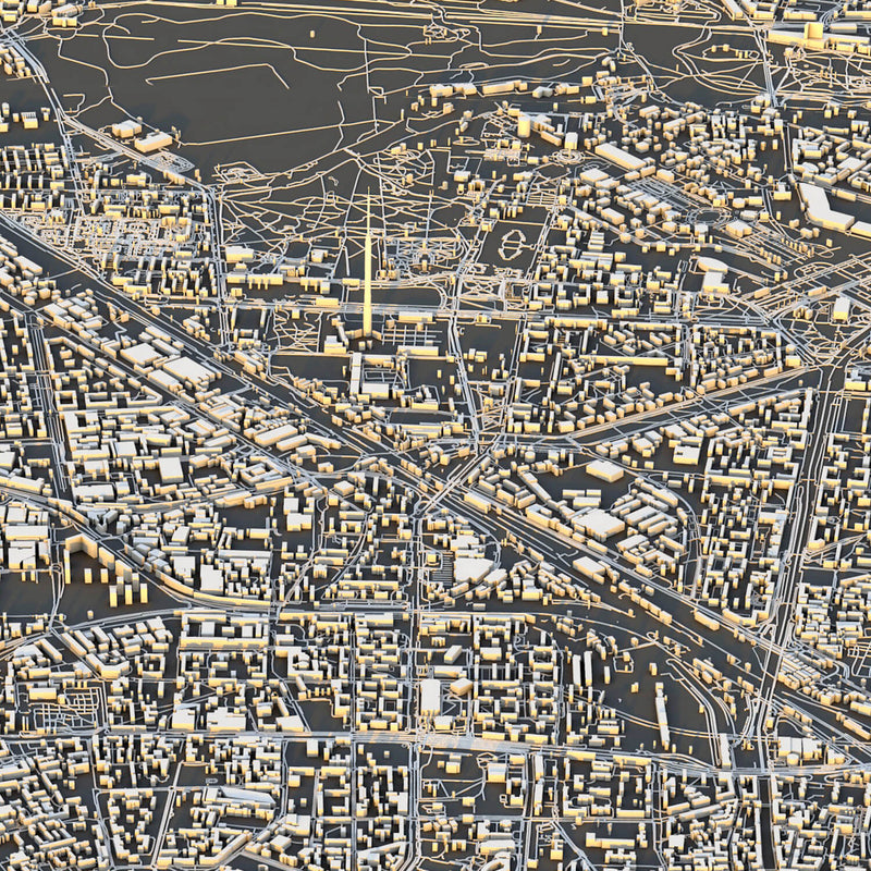 Moscow City Map - Luis Dilger
