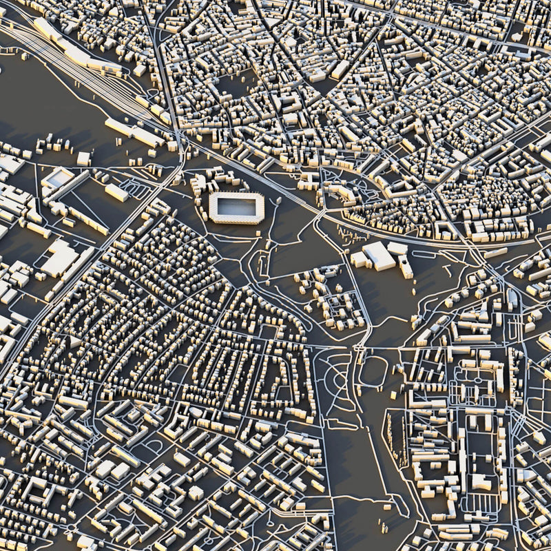 Strasbourg City Map - Luis Dilger